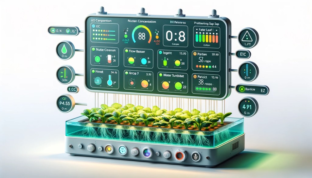 수경재배 관리항목들. KPI 및 Spec, model